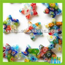 beautiful star shape glass millefiori beads